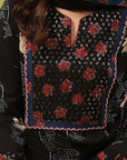Floral Printed Cotton A-line Kurta Set with Dupatta for Women