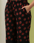 Floral Printed Cotton A-line Kurta Set with Dupatta for Women