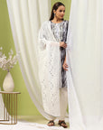 Solid Straight Kurta Set with Embroidery & Mirror Work Dupatta