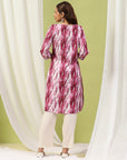 Solid Straight Kurta Set with Embroidery & Mirror Work Dupatta