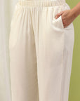 Solid Straight Kurta Set with Embroidery & Mirror Work Dupatta