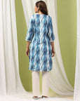 Solid Straight Kurta Set with Embroidery & Mirror Work Dupatta
