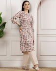 Floral Printed A-Line Kurta And Palazzo Set