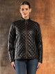 Ponzi Quilted Jacket with High Collar & Zip Closure