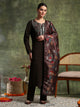 Wool Blend Embroidered Kurta Set with Silk Dupatta