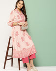 Floral Printed Sequinned Kurta