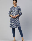 Embroidered Printed Tie Up Kurti