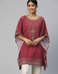 Printed Extended Sleeves Kaftan Kurta