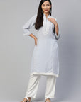 Ethnic Motifs Embroidered Thread Work Kurta