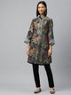 Floral Printed A-Line Modal Chanderi Kurta