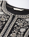 Black Embroidered Tunic