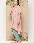 Ethnic Motifs Printed Flared Sleeves Kaftan Kurta