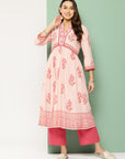 Floral Printed Sequinned Kurta