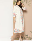 Rayon Placement Dress Sworskie Work At Neck