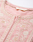 Pink Embroidered Tunic