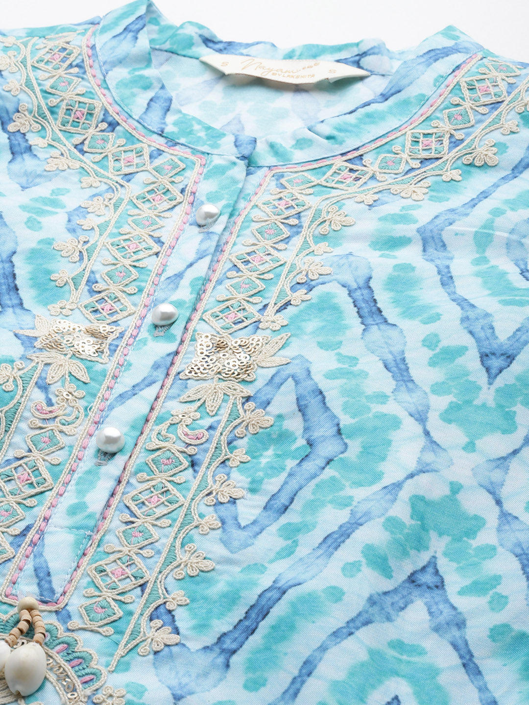 Printed A-Line Modal Chanderi Kurti