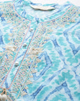Printed A-Line Modal Chanderi Kurti