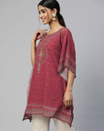 Printed Extended Sleeves Kaftan Kurta