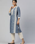 Embroidered Thread Work Kurti