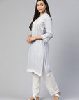 Ethnic Motifs Embroidered Thread Work Kurta