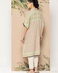 Ethnic Motifs Printed Flared Sleeves Kaftan Kurta