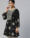 Black Embroidered Tunic