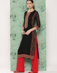 Embroidered Sequined With Thread Work Kurta