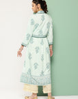 Floral Printed Sequinned Kurta