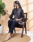 Nayam By Lakshita Women Printed Regular Kurti With Trousers