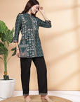 Nayam By Lakshita Women Printed Regular Kurti With Trousers