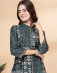 Nayam By Lakshita Women Printed Regular Kurti With Trousers