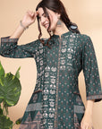 Nayam By Lakshita Women Printed Regular Kurti With Trousers