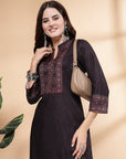 Women'S Abstract Printed A-Line Kurta And Palazzo Set