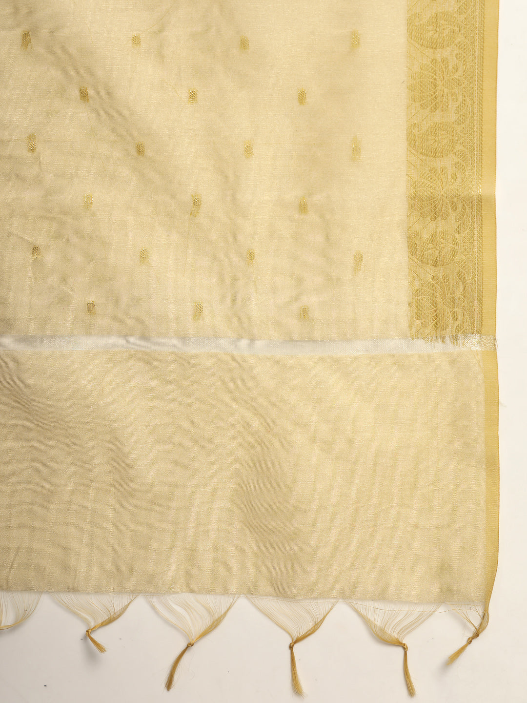 Velvet Zari-Embroidered Kurta Set with Palazzo &amp; Banarasi Dupatta