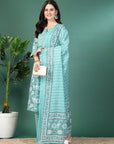 Floral Printed A-Line Kurta Set With Dupatta