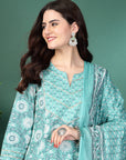 Floral Printed A-Line Kurta Set With Dupatta