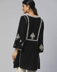 Black Embroidered Tunic