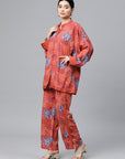 Women Floral Printed Rayon Co-ord Set