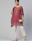 Printed Extended Sleeves Kaftan Kurta