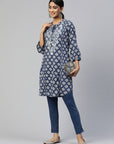 Embroidered Printed Tie Up Kurti