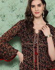 Embellished Waist Tassal Work Kurtis