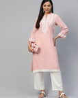 Ethnic Motifs Embroidered Thread Work Kurta