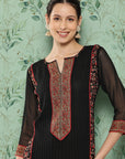 Embroidered Sequined With Thread Work Kurta