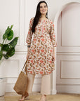 Floral Printed A-Line Kurta And Palazzo Set