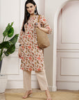 Floral Printed A-Line Kurta And Palazzo Set