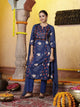 Floral Printed Cotton A-line Kurta Set with Dupatta for Women