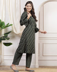 Floral Printed A-Line Kurta And Palazzo Co-Ord Set