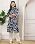 Women Printed Tunic And Palazzo Co-Ord Set