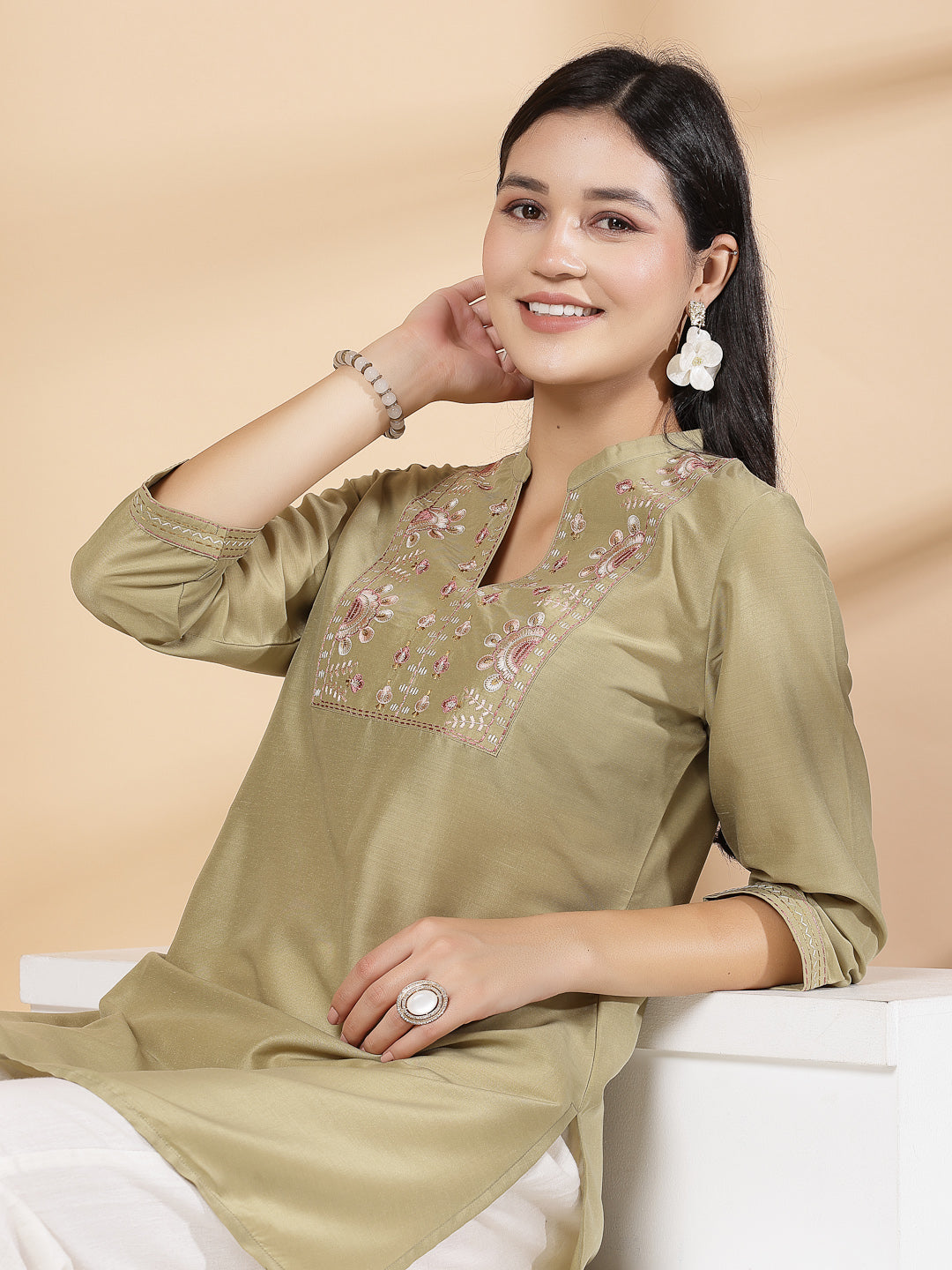 Solid A-Line Rayon Top