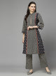 Ethnic Motif Printed Panelled Kurta with Palazzo